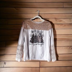 Sparkly Merry & Bright Sweater 🤍